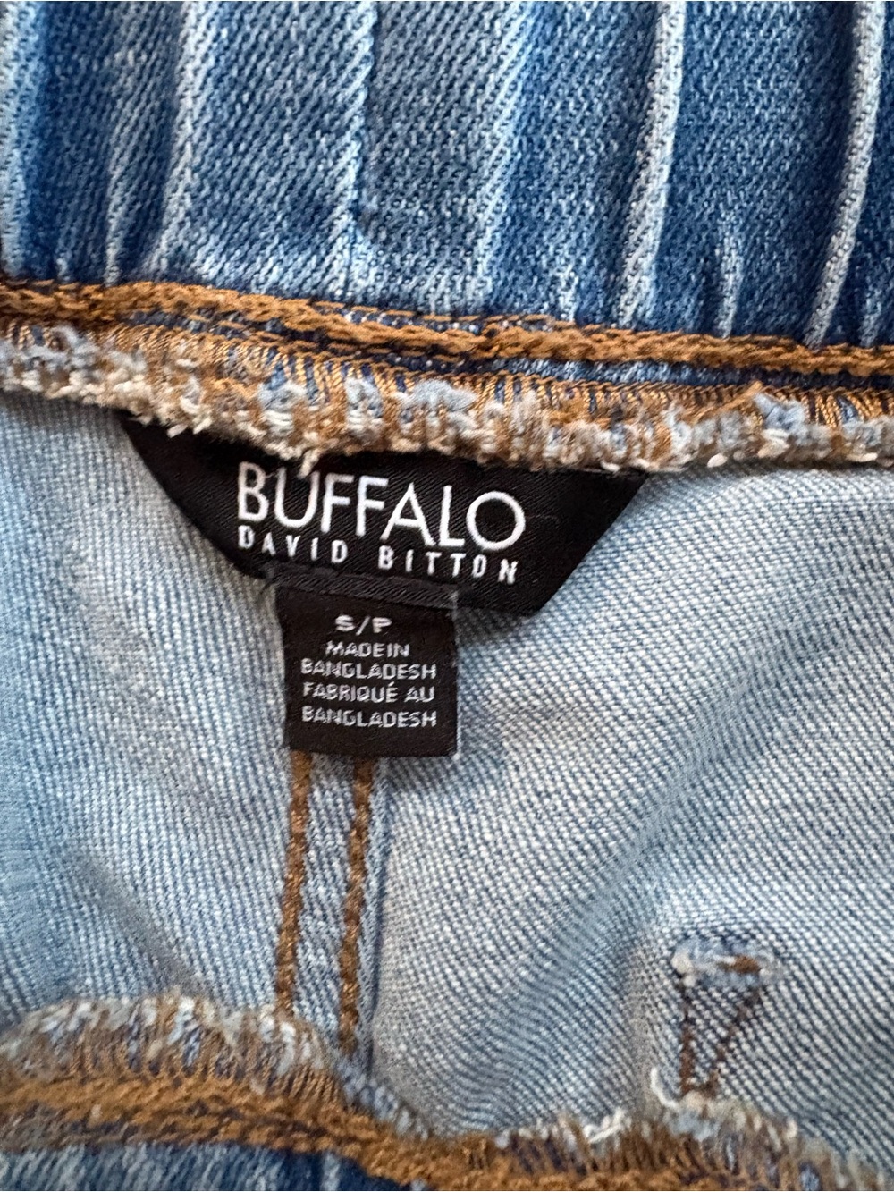 Buffalo David Bitton Men's Light Blue Denim Jeans with Contrast Stitching